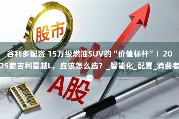 谷利多配资 15万级燃油SUV的“价值标杆”！2025款吉利星越L，应该怎么选？_智能化_配置_消费者